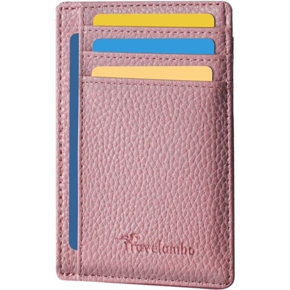 Handbags - Slim Wallet Front Pocket Minimalist Leather RFID Blocking Medium Size